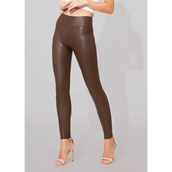 conceited. Pants - Conceited. High-Waisted Vegan Leather Leggings